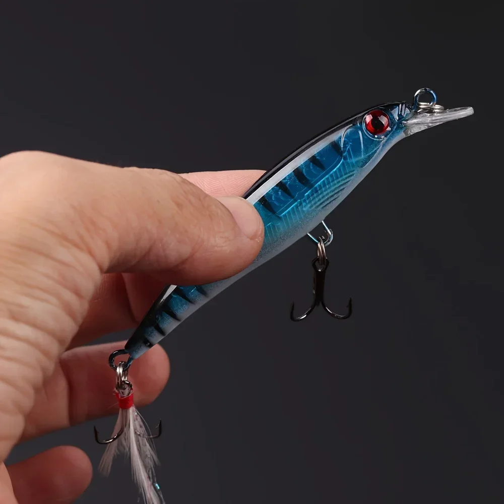 Laser 3D Eyes Bionic Minnow Fi - مراجعة Fishing Hook Box وسعره