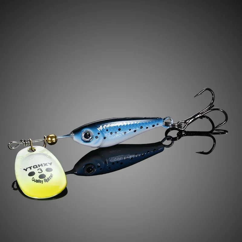 1/4pcs Rotating Metal Spinner  - مراجعة Fishing Hook Treble وسعره