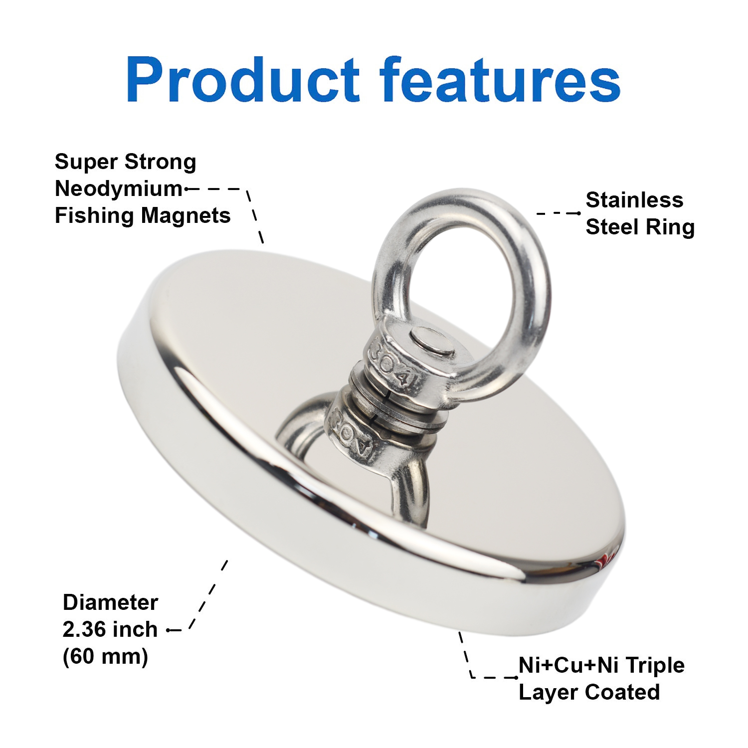 D90 Pull Max 350kg Super Stron - مراجعة Fishing Hook Stainless Steel وسعره