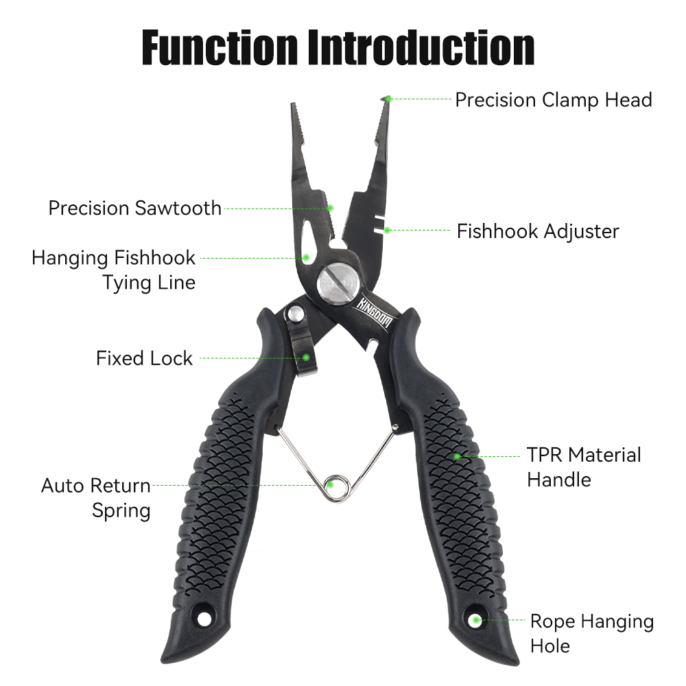 Kingdom Fishing Pliers Multifu - مراجعة Fishing Hook Remover وسعره