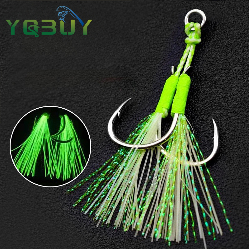 Luminous Fishing Hook 1/0-4/0  - مراجعة Fishing Hook Jig وسعره
