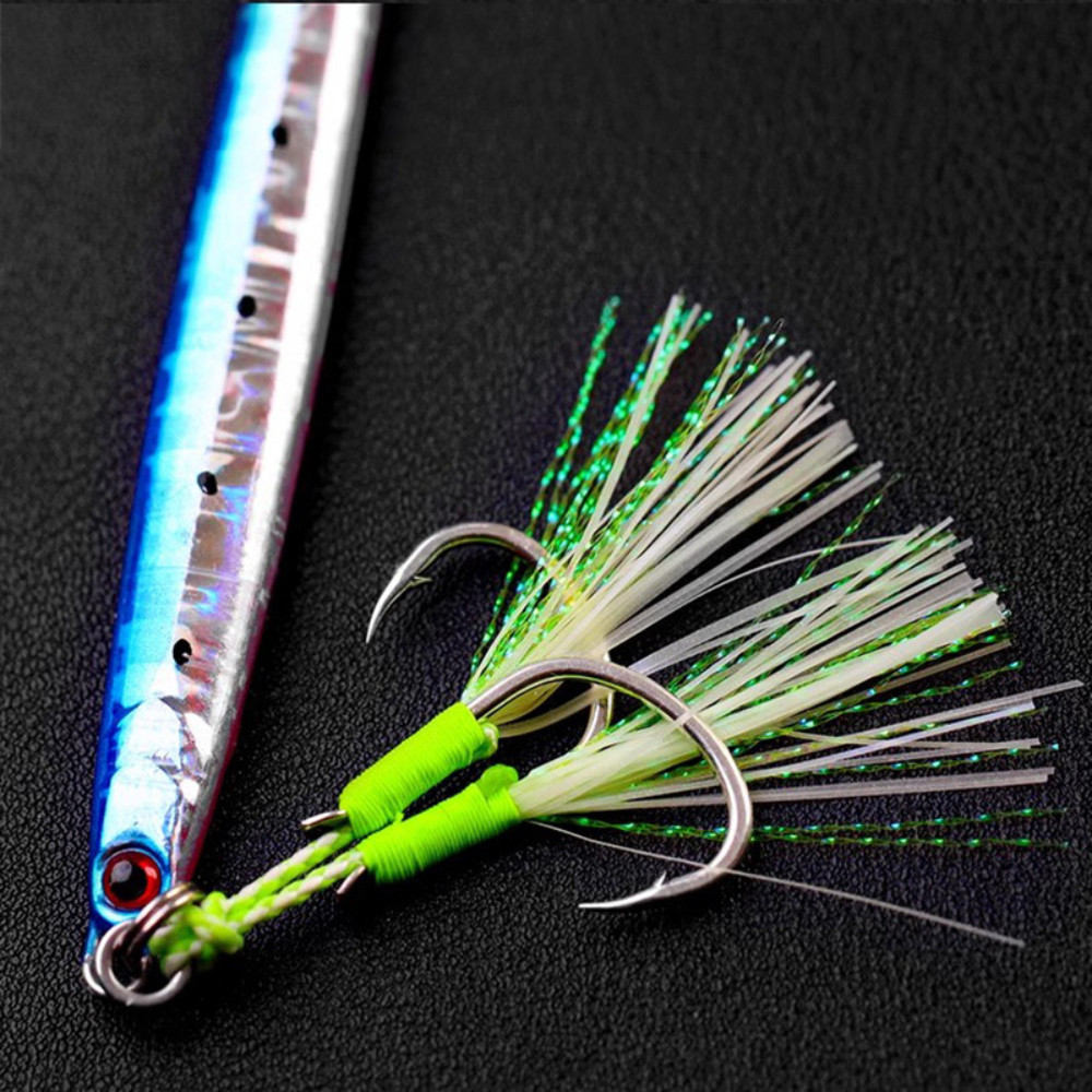 Luminous Fishing Hook 1/0-4/0  - مراجعة Fishing Hook Jig وسعره