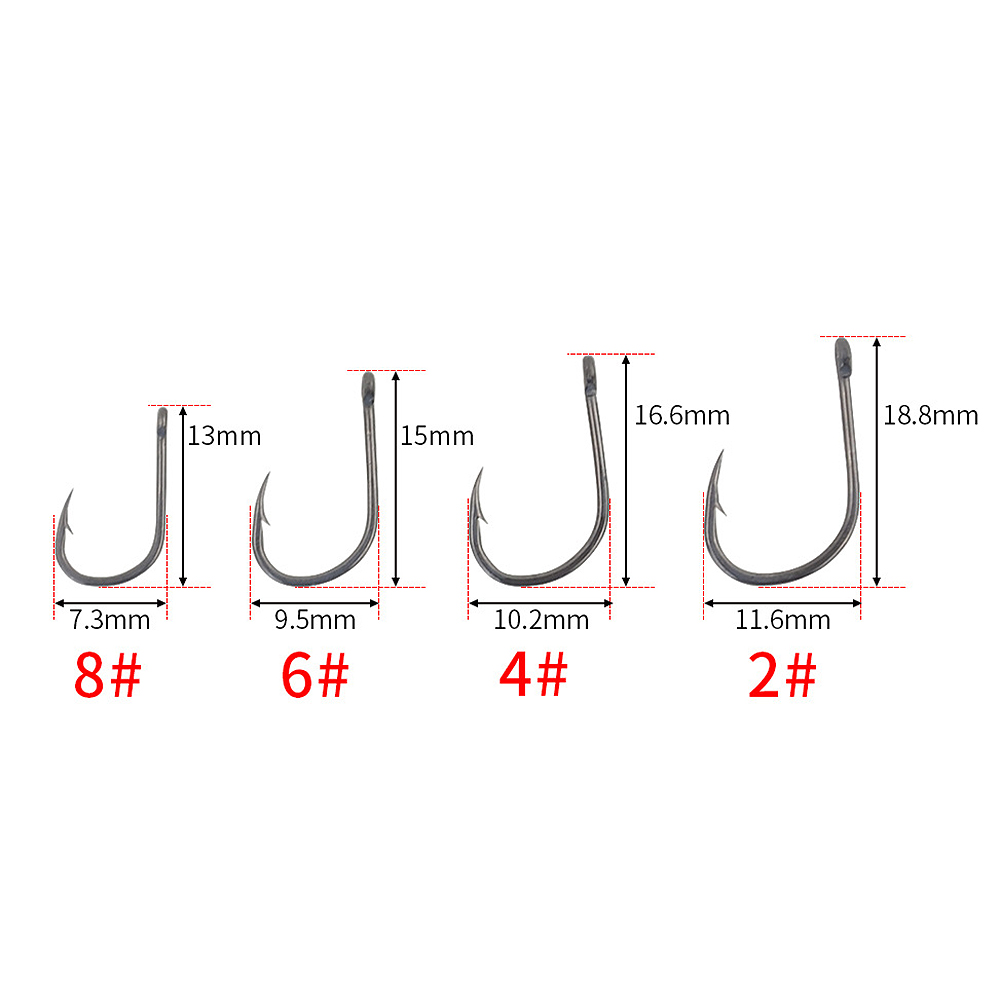 ABST  50Pcs Barbed Coated Carp - مراجعة Fishing Hook وسعره