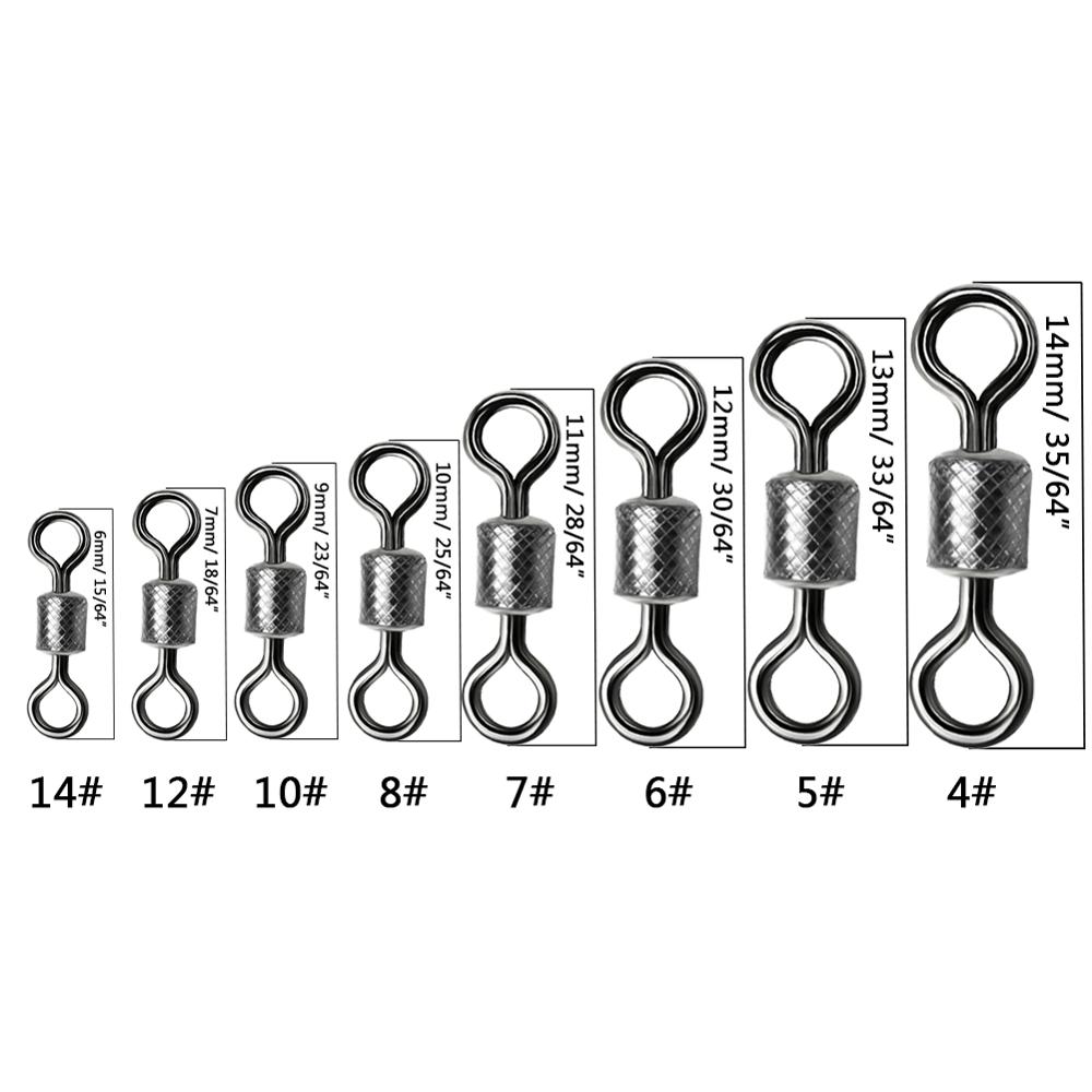 50-100pcs/box Fishing Swivel 4 - مراجعة Fishing Hook Assortment وسعره