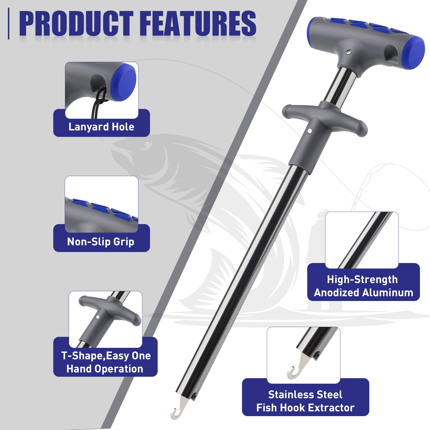 Booms Fishing XW20 Long Fish H - مراجعة Fishing Hook Remover وسعره