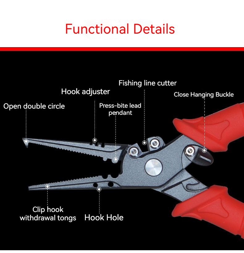 High-Precision Luya Pliers Mul - مراجعة Fishing Hook Remover وسعره