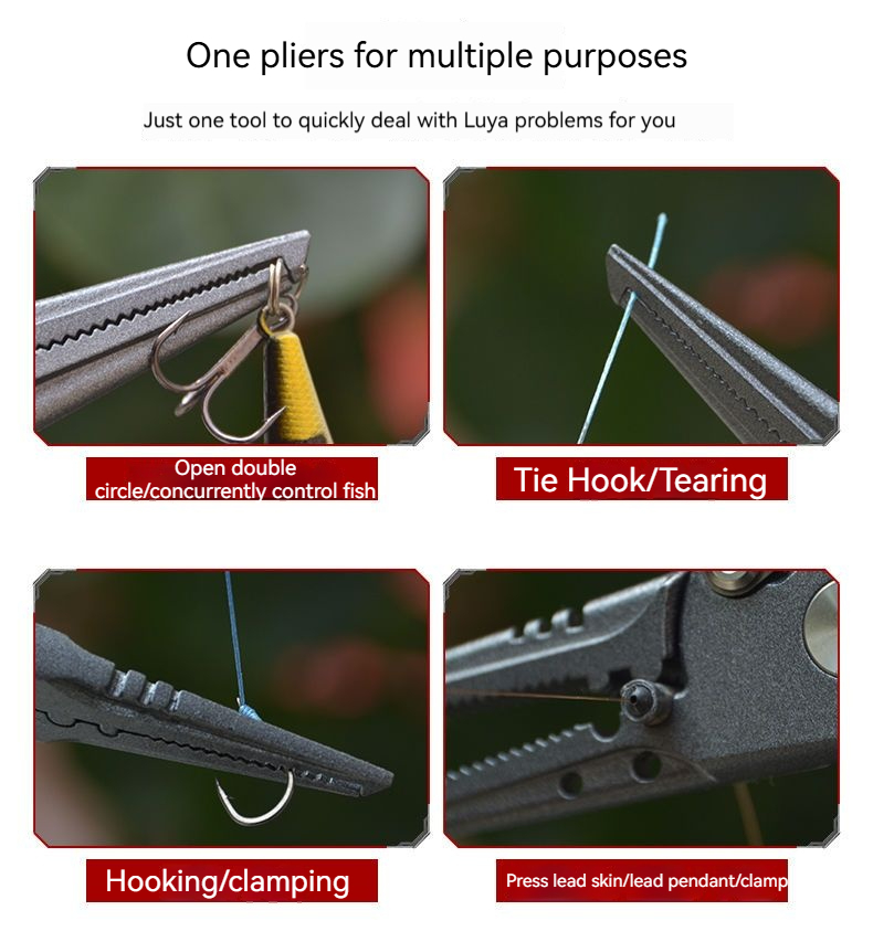High-Precision Luya Pliers Mul - مراجعة Fishing Hook Remover وسعره