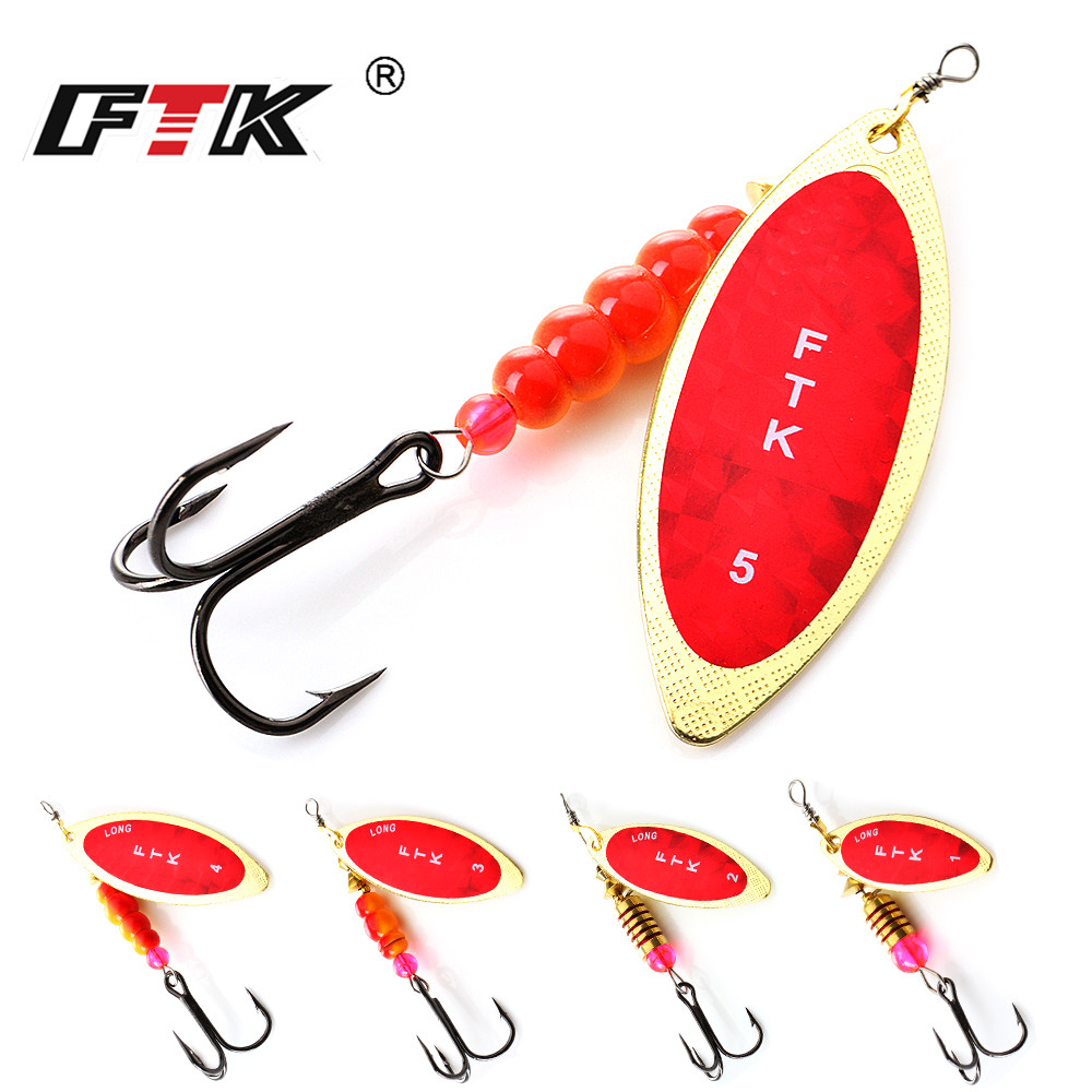 FTK Spinner Bait 4G/7G/12G/18G - مراجعة Fishing Hook Treble وسعره