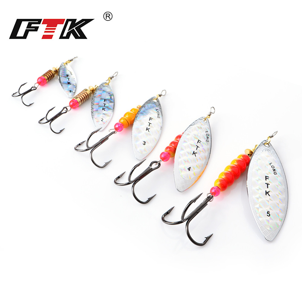 FTK Spinner Bait 4G/7G/12G/18G - مراجعة Fishing Hook Treble وسعره