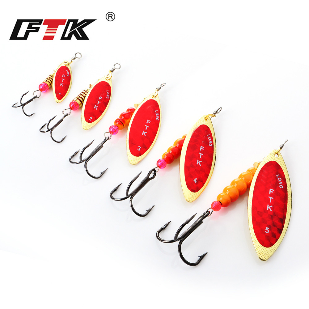 FTK Spinner Bait 4G/7G/12G/18G - مراجعة Fishing Hook Treble وسعره