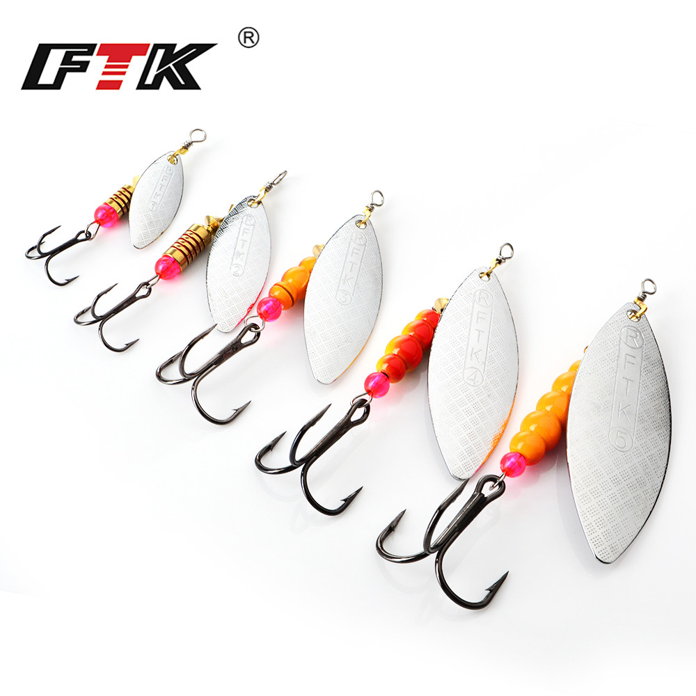 FTK Spinner Bait 4G/7G/12G/18G - مراجعة Fishing Hook Treble وسعره