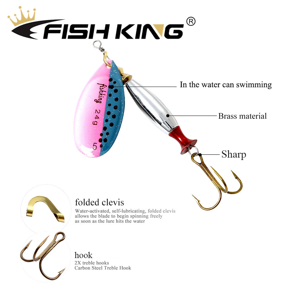 FISH KING Super Metal Fishing  - مراجعة Fishing Hook Treble وسعره