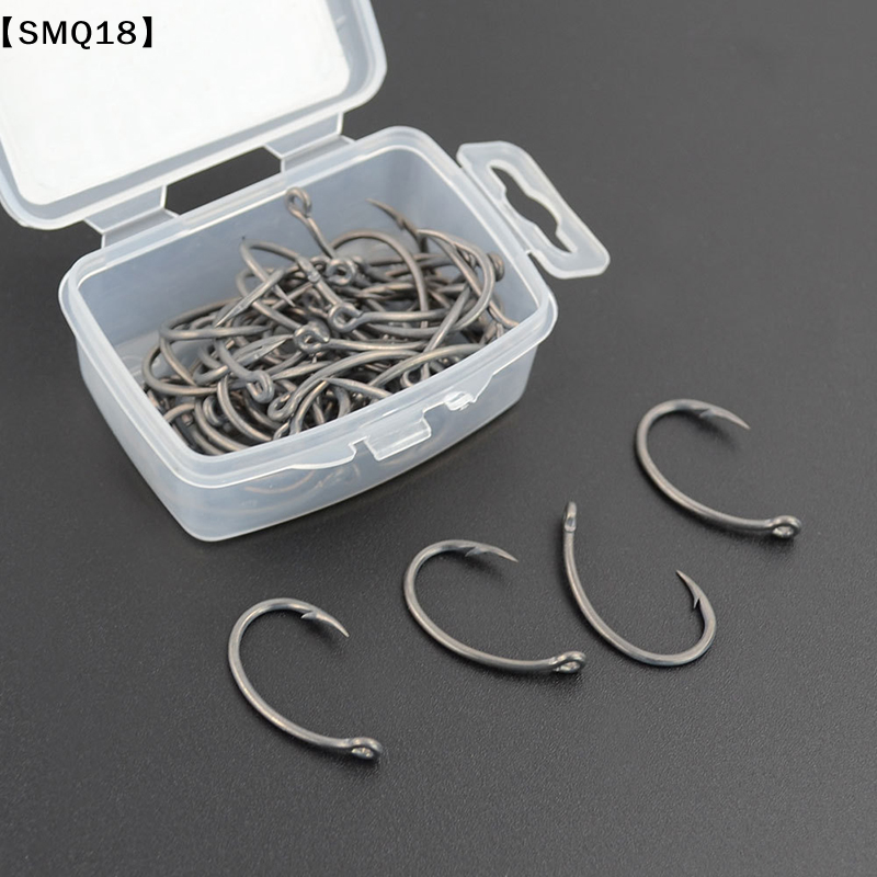 Hirisi 50pcs Boxed  Hooks Barb - مراجعة Fishing Hook Box وسعره