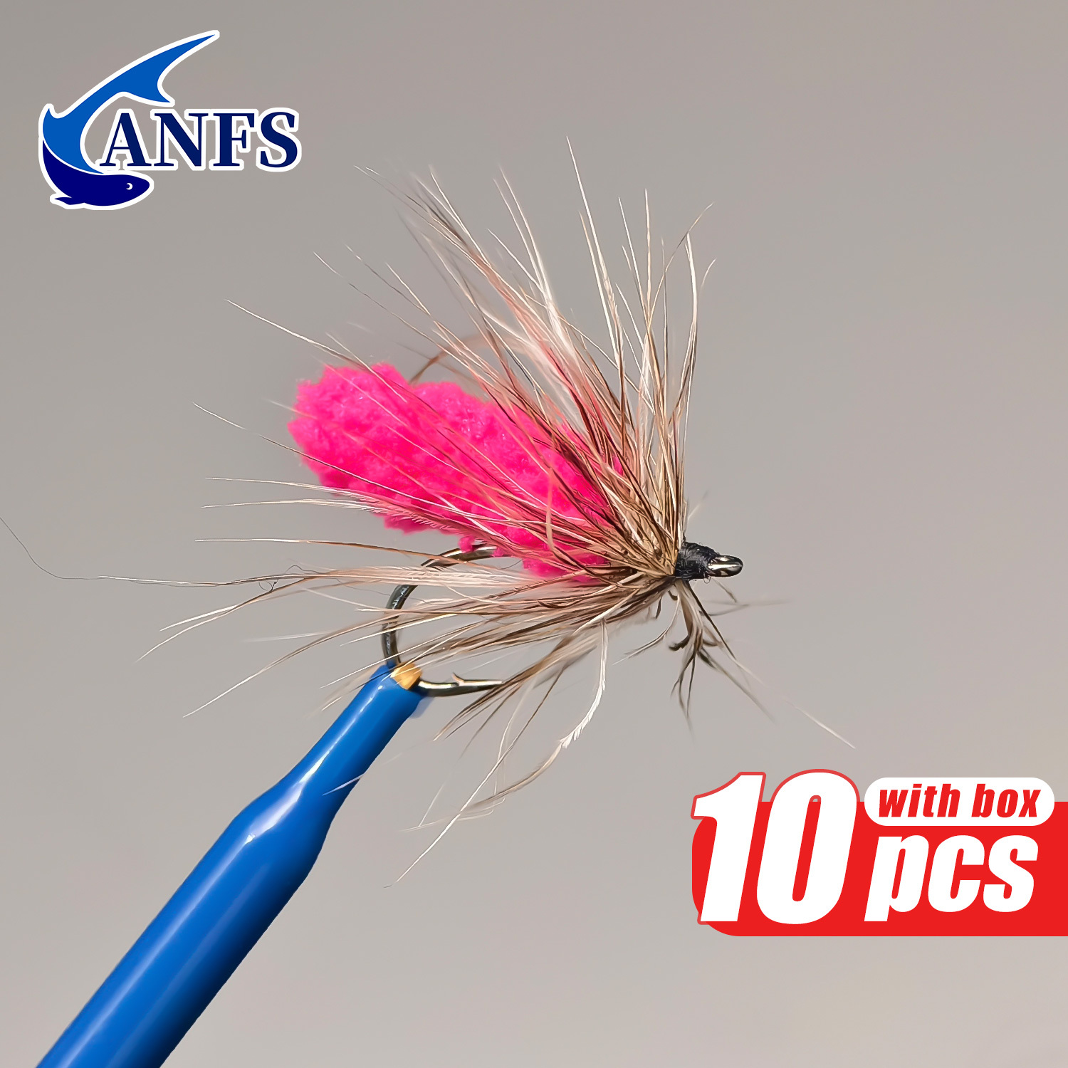 ANFS 10pcs Mop Fly Assorted Co - مراجعة Fishing Hook Assortment وسعره