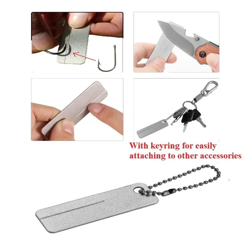 Mini Diamond Sharpening Stone  - مراجعة Fishing Hook وسعره