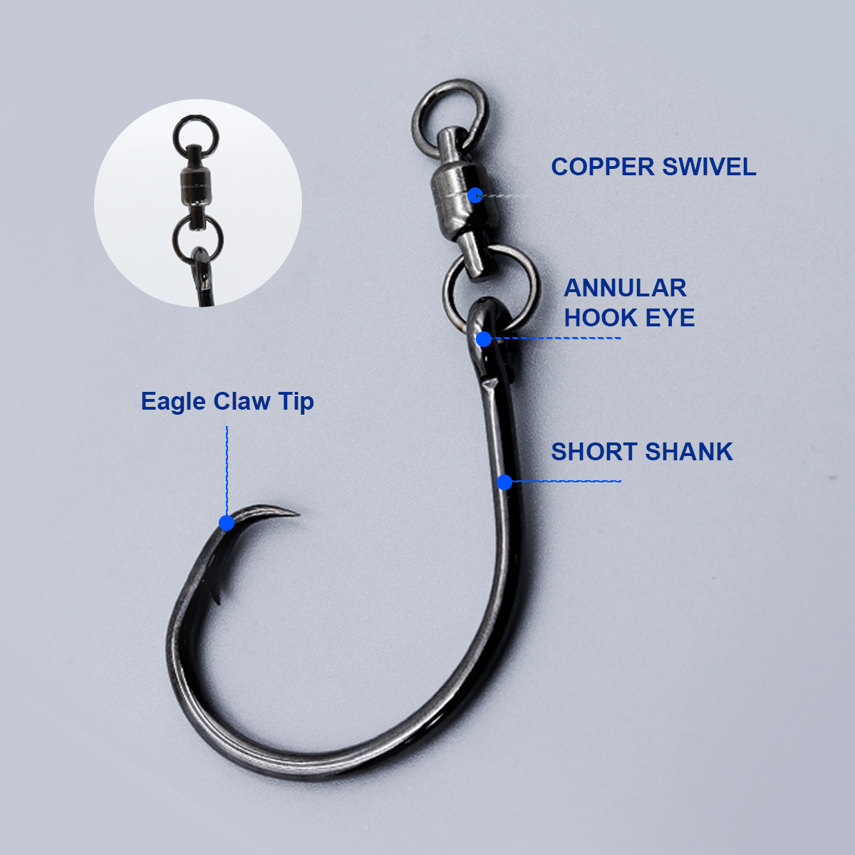 ZYZHE 3/6/9pcs Circle Hooks Wi - مراجعة Fishing Hook Circle وسعره
