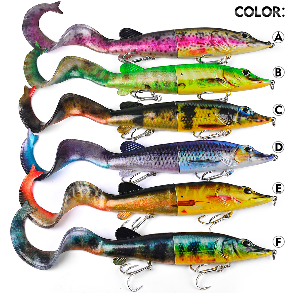 PROBEROS 1PC 2-Segment Jointed - مراجعة Fishing Hook Treble وسعره