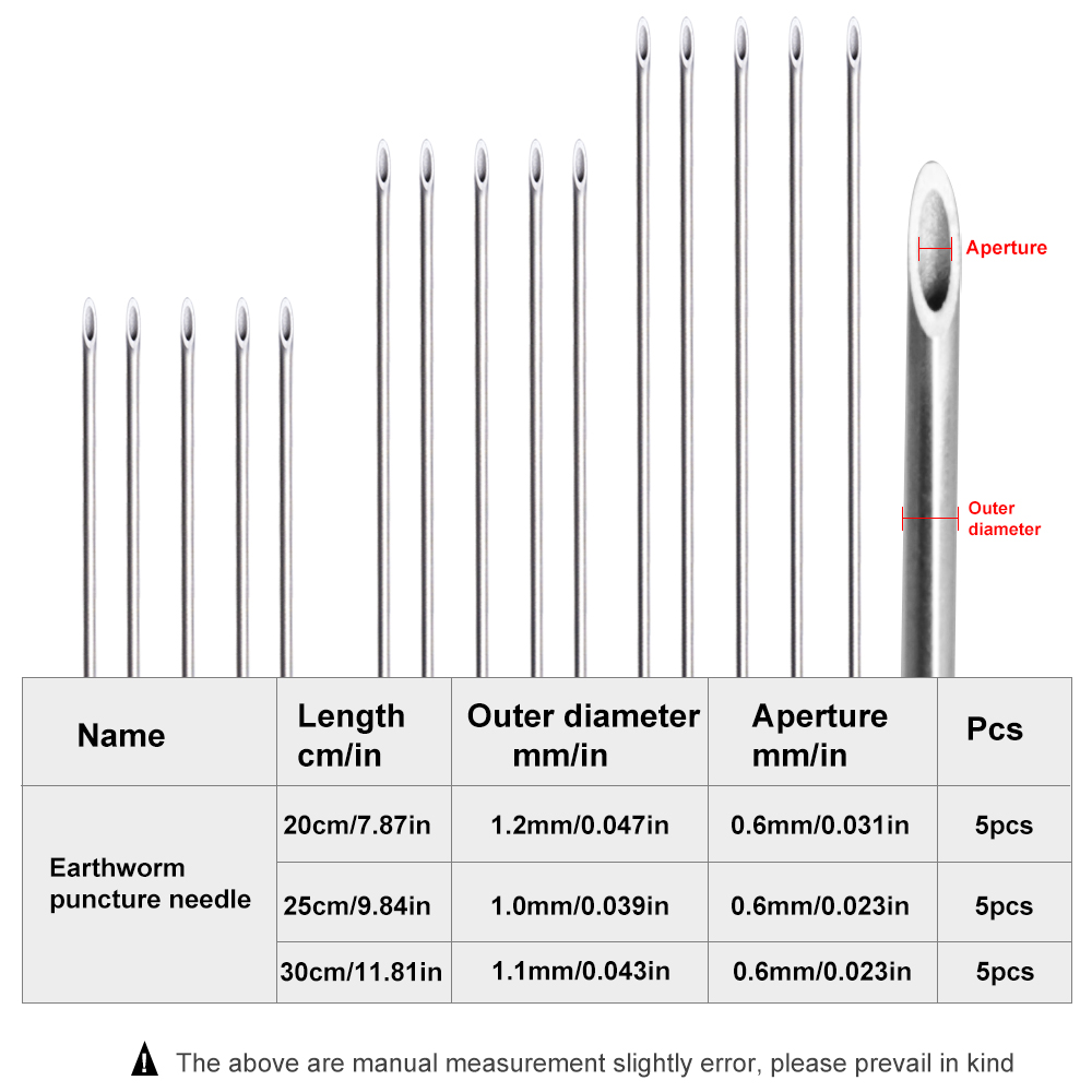 FTK Earthworm Hooking Needle S - مراجعة Fishing Hook Stainless Steel وسعره