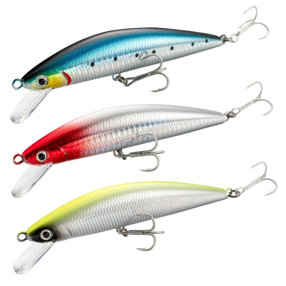 Fishing Lure Sinking Minnow 13 - مراجعة Fishing Hook Treble وسعره