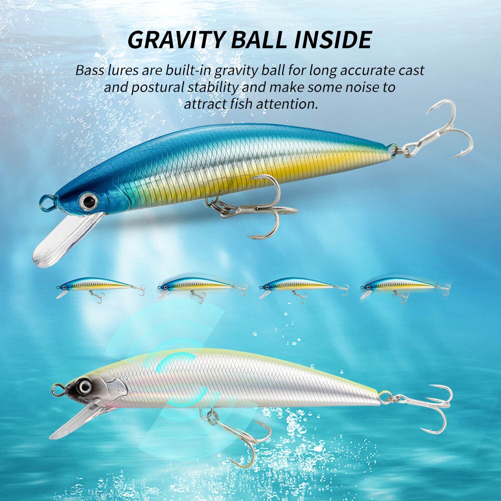 Fishing Lure Sinking Minnow 13 - مراجعة Fishing Hook Treble وسعره