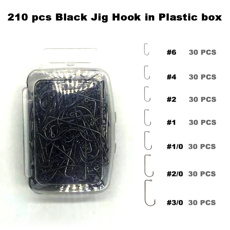 Adygil DIY Fishing 210 pcs Bla - مراجعة Fishing Hook Assortment وسعره