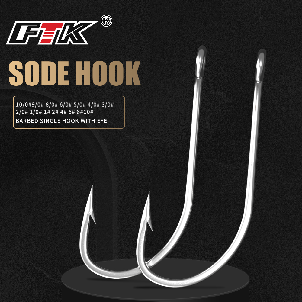 FTK Fishing Hooks 1-10#50PCS 1 - مراجعة Fishing Hook Assortment وسعره
