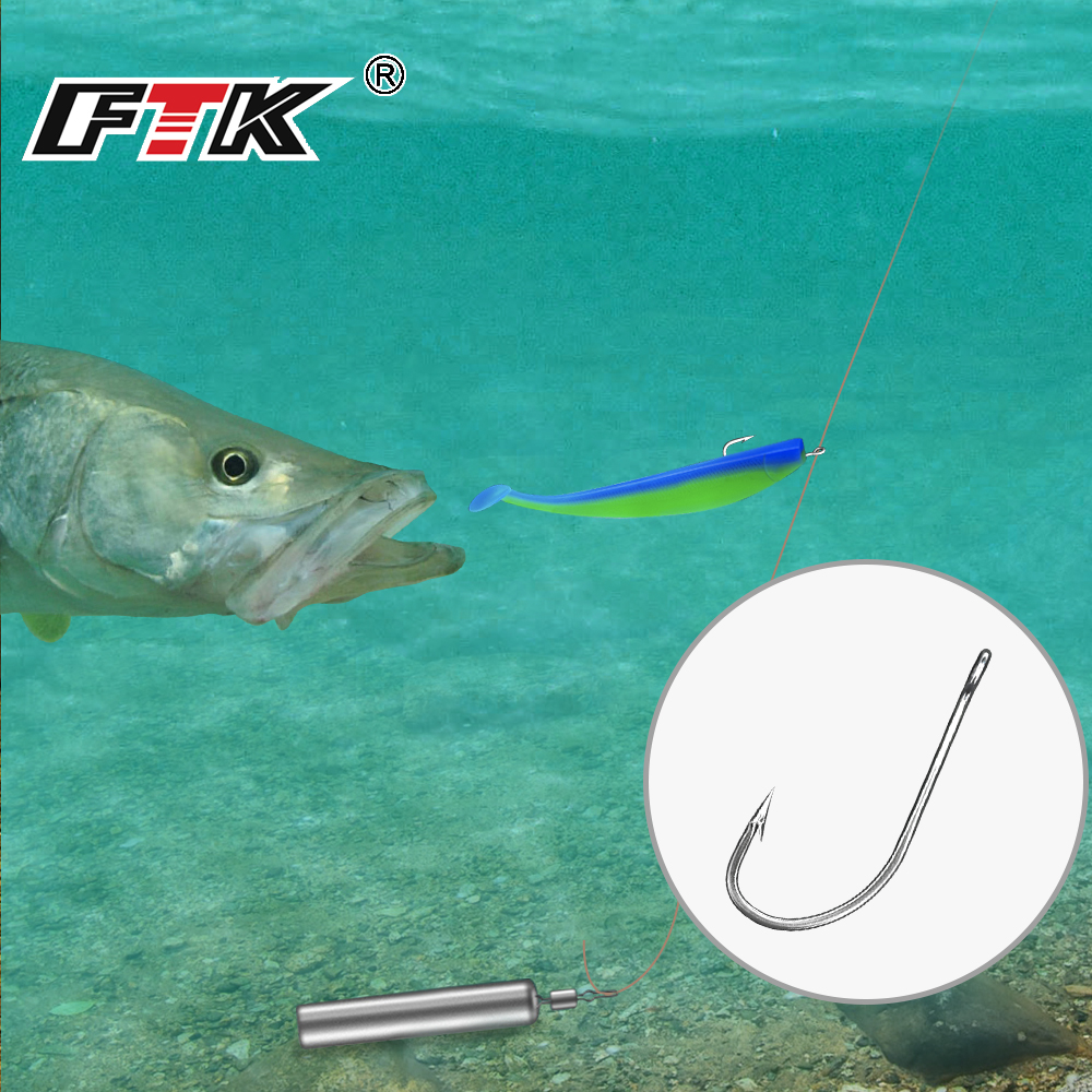 FTK Fishing Hooks 1-10#50PCS 1 - مراجعة Fishing Hook Assortment وسعره