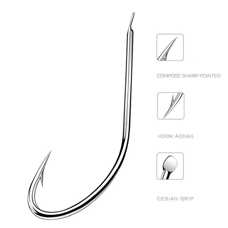100pcs/box Iseama Circle Carp  - مراجعة Fishing Hook Circle وسعره