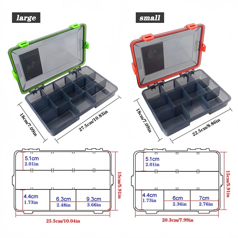 Fishing Tackle Box Large Capac - مراجعة Fishing Hook Size وسعره