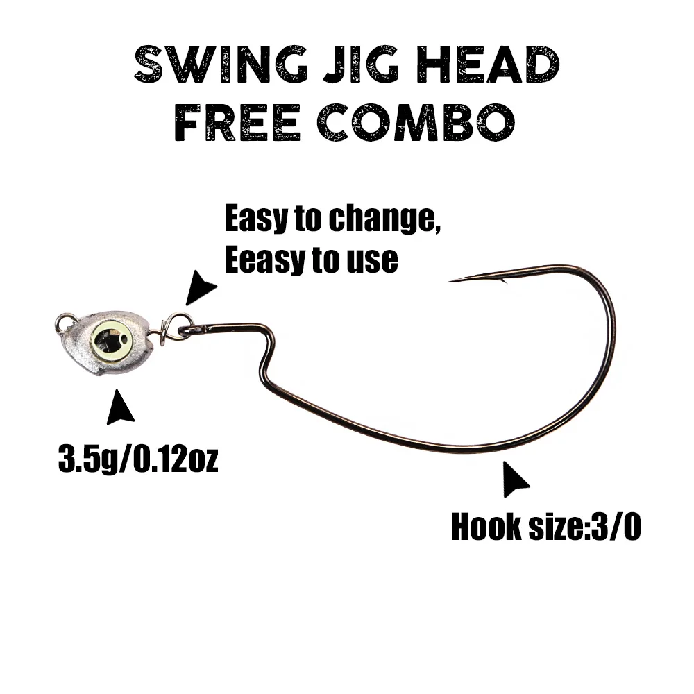 B&U Swing Jig Head Cheburashka - مراجعة Fishing Hook Jig وسعره