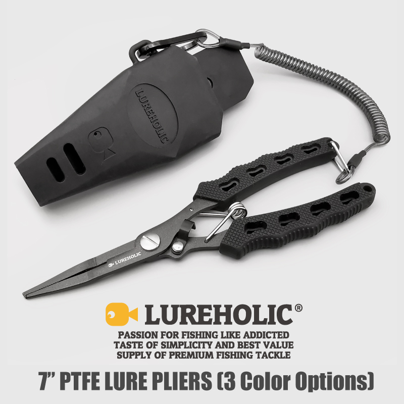 Lureholic 7” PTFE Coated Lure  - مراجعة Fishing Hook Remover وسعره