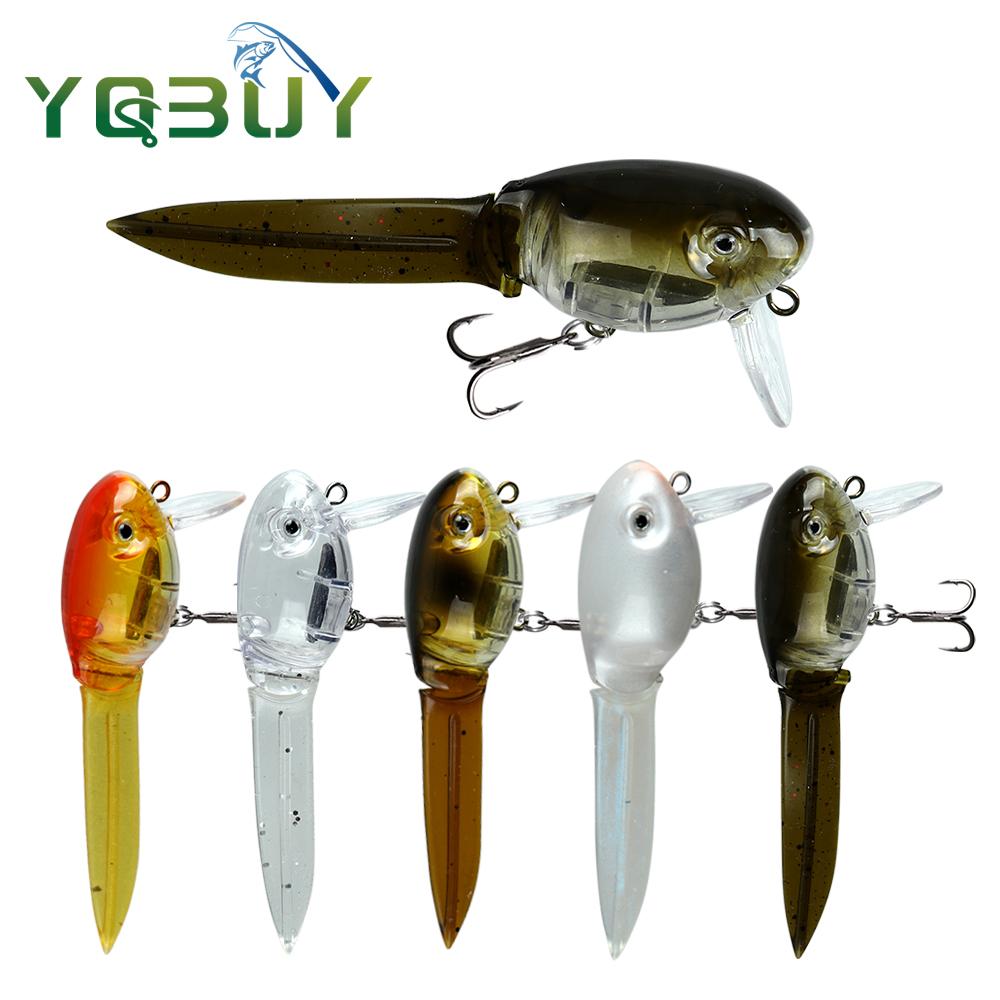 1pcs Tadpole Hard Bait Fishing - مراجعة Fishing Hook Treble وسعره
